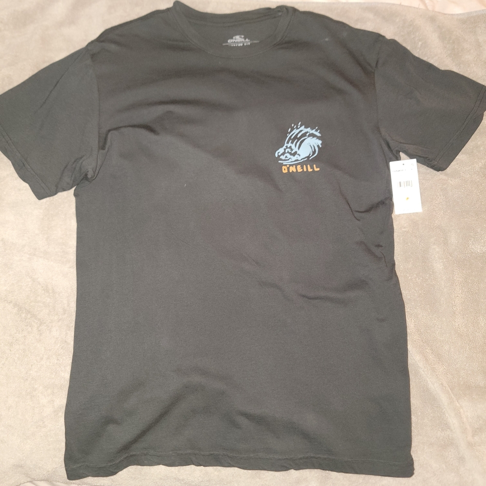 O'Neill Black Tee with Blue Graphic